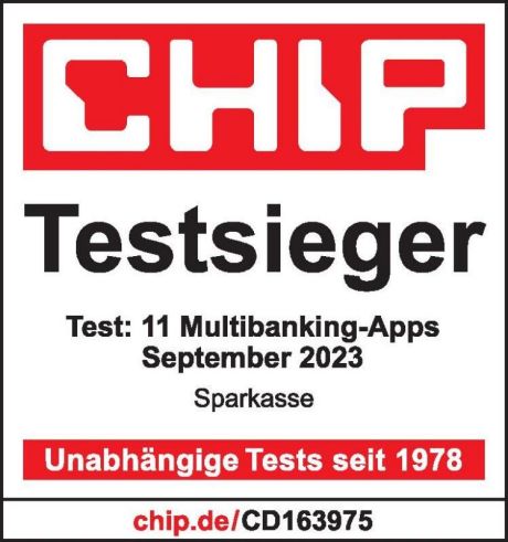 CHIP: Testsieger bei den besten Multibanking-Apps 2023