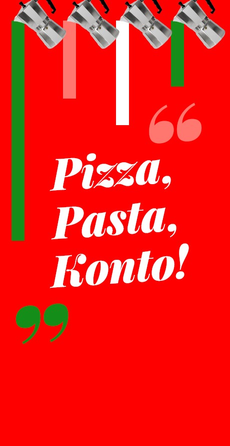 "Pizza, Pasta, Konto" - Textbox | Sparkasse Hannover