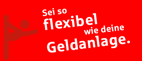 "Sei so flexibel wie deine Geldanlage. " – Textbox | Sparkasse Hannover