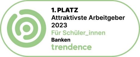 Siegel: Platz 1 Attraktivste Arbeitgeber für Schüler 2021 | Sparkasse Hannover